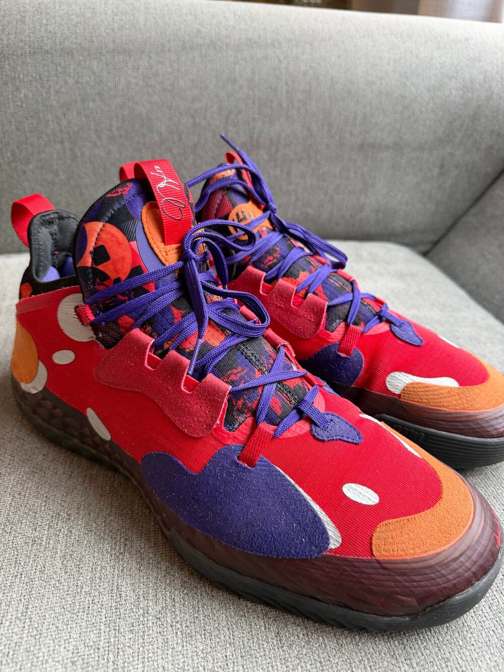 adidas Harden Volume 5 Chinese New Year Red Multi Men's 13